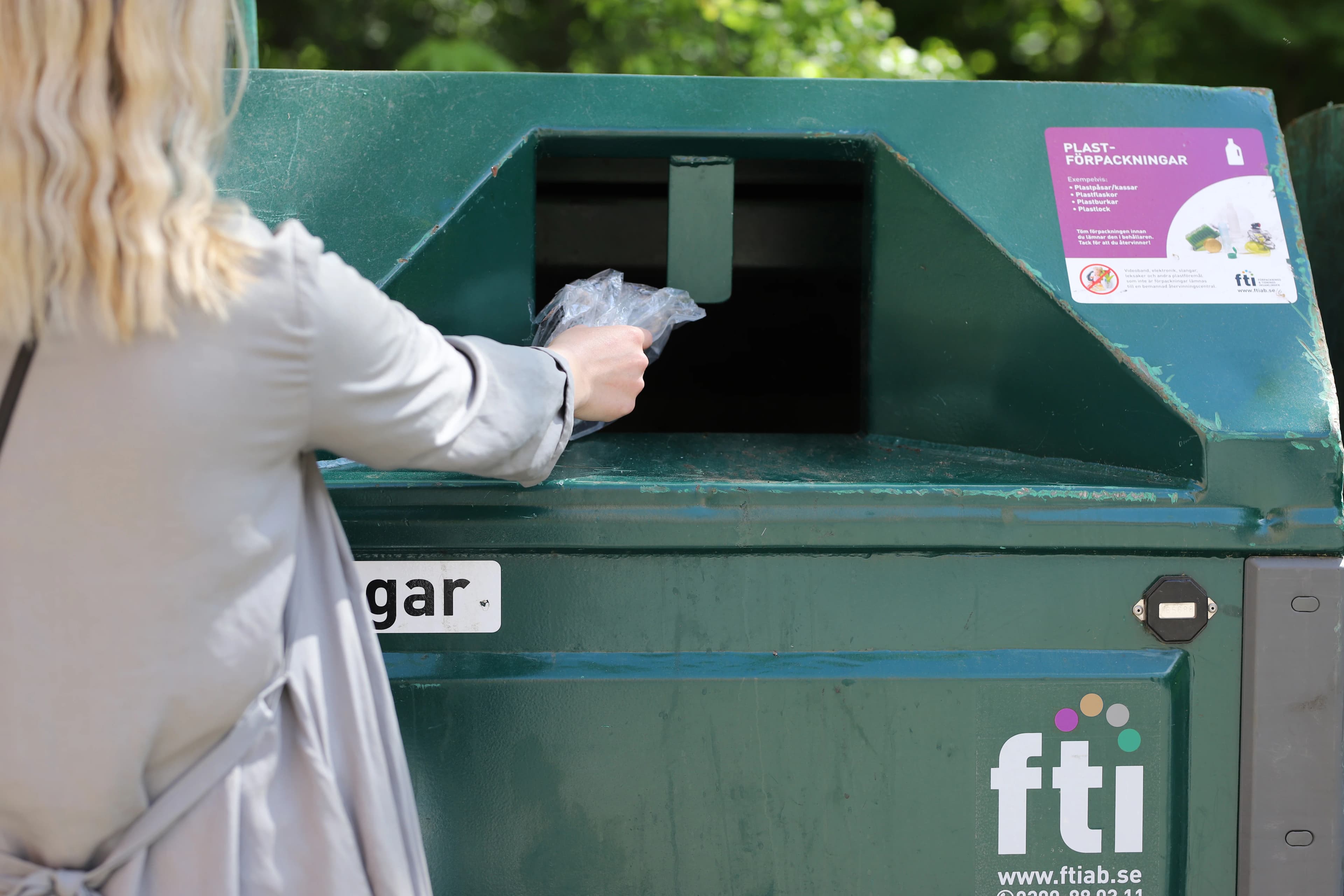 At FTI recycling station